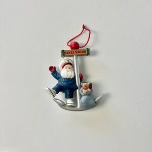 1991 Hallmark Santa Sailor Anchor Ed Seale Christmas Ornament